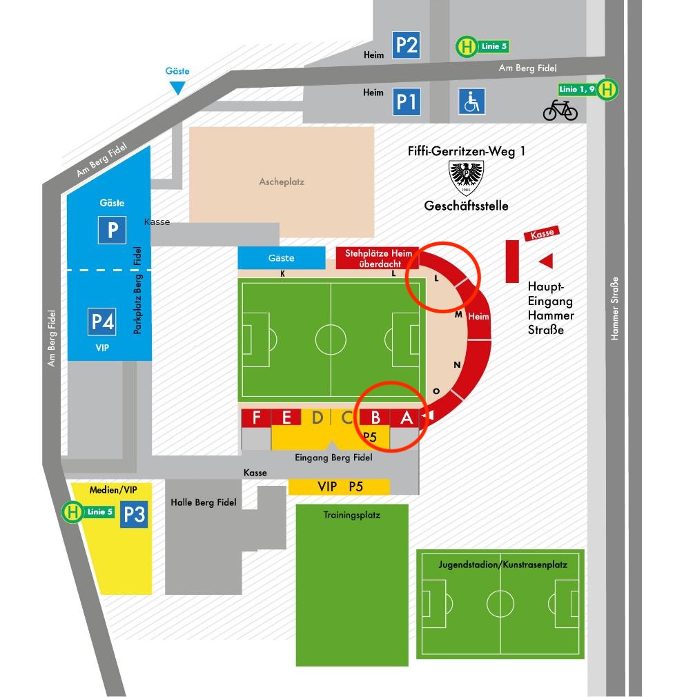 Stadionplan Münster